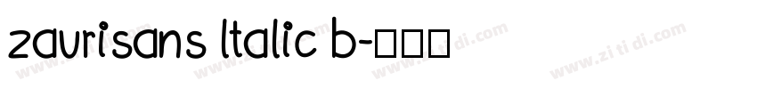 zaurisans ltalic b字体转换